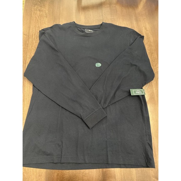 L.L.Bean Men's Carefree Unshrinkable Tee Traditional Fit Long-Sleeve Lar… - Picture 2 of 4